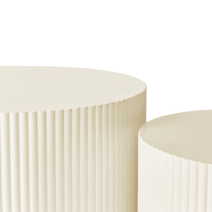 Wave Stripe Nesting Coffee Table (Set of 2)