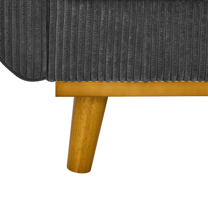 Upholstered Loveseat With Arms And Pillows