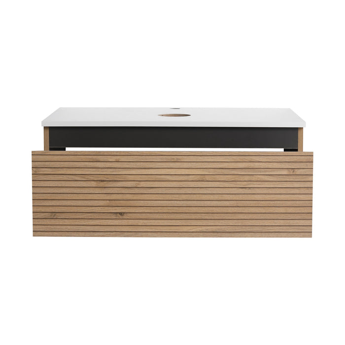 Wall Mounted Bathroom Vanity & 1 Soft Close Drawer (Excluding Sink)