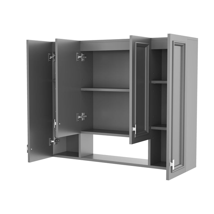 Wall Mounted Bathroom Cabinet With 5 Adjustable Shelves
