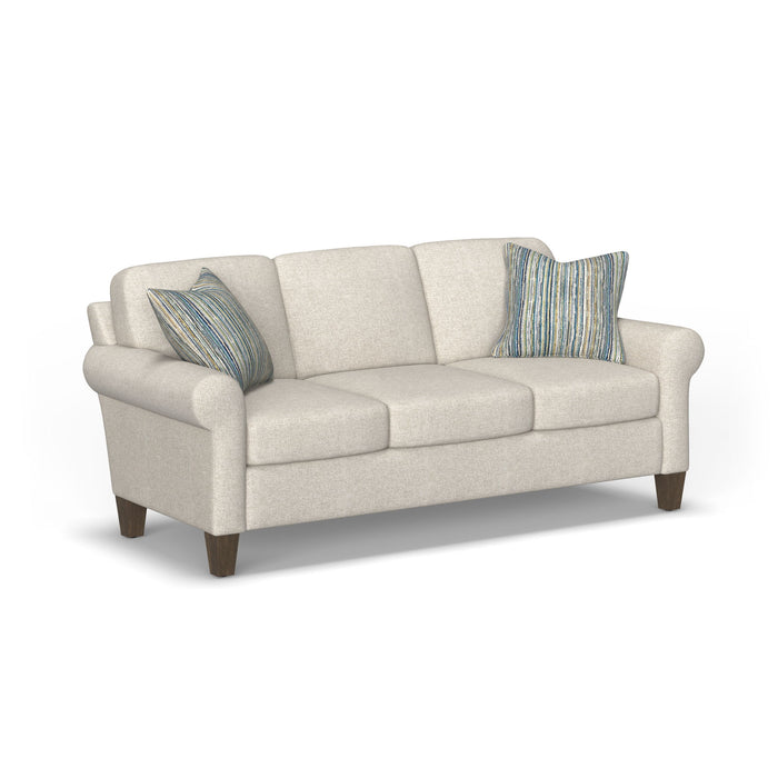 Moxy - Fabric Sofa, Curved Sock Arms