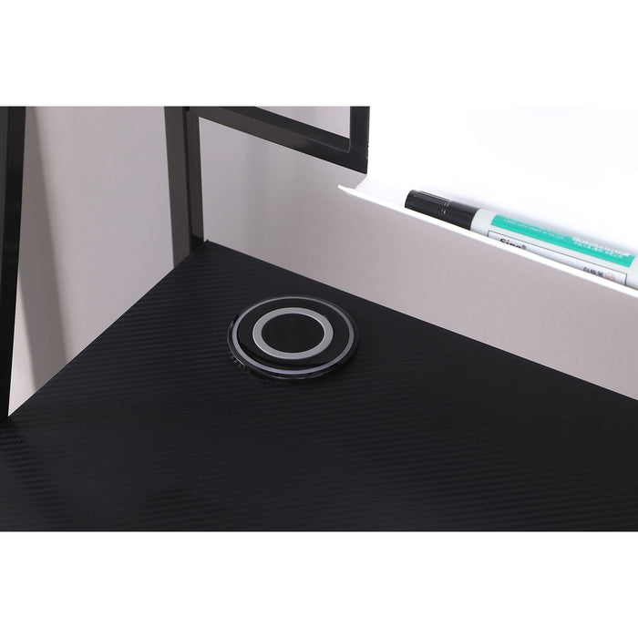 Darby - Writing Desk With USB Ports - Black