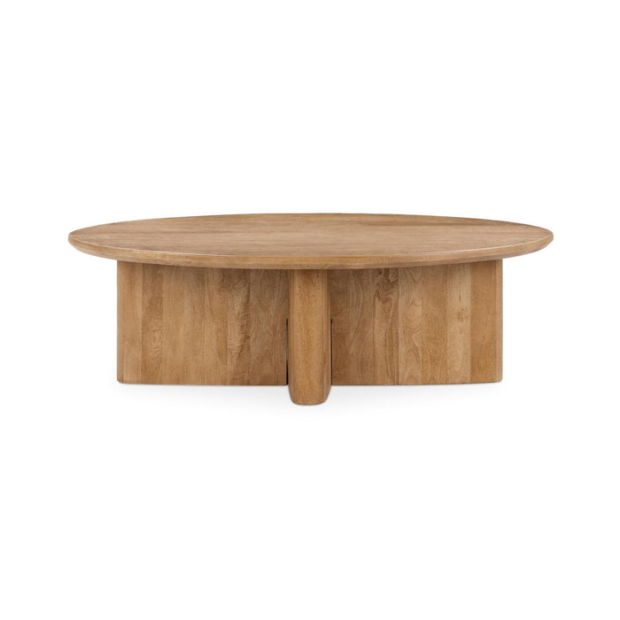 Montego - Oval Coffee Table - Natural Maple