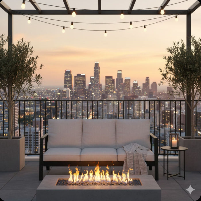 3 Seat All-Weather Patio Sofa With Cushions