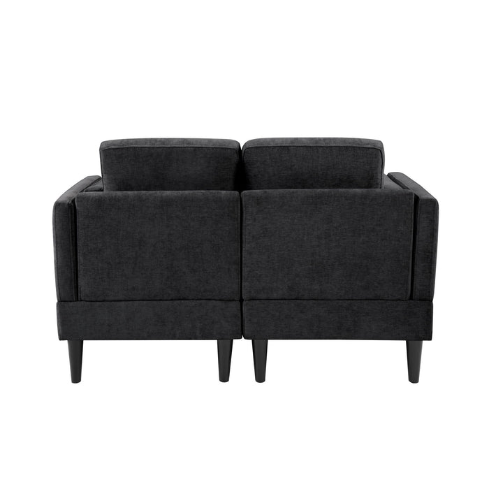 Chaise Lounge Sofa Bed With Dual Layer Armrests For Living Room