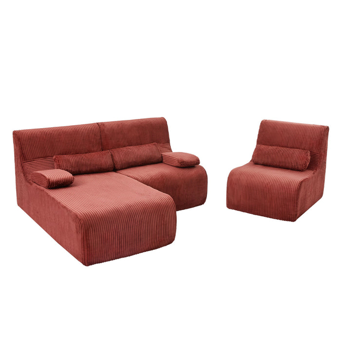 Oversized Sectional Sofa, Living Room Seating With Modular Design