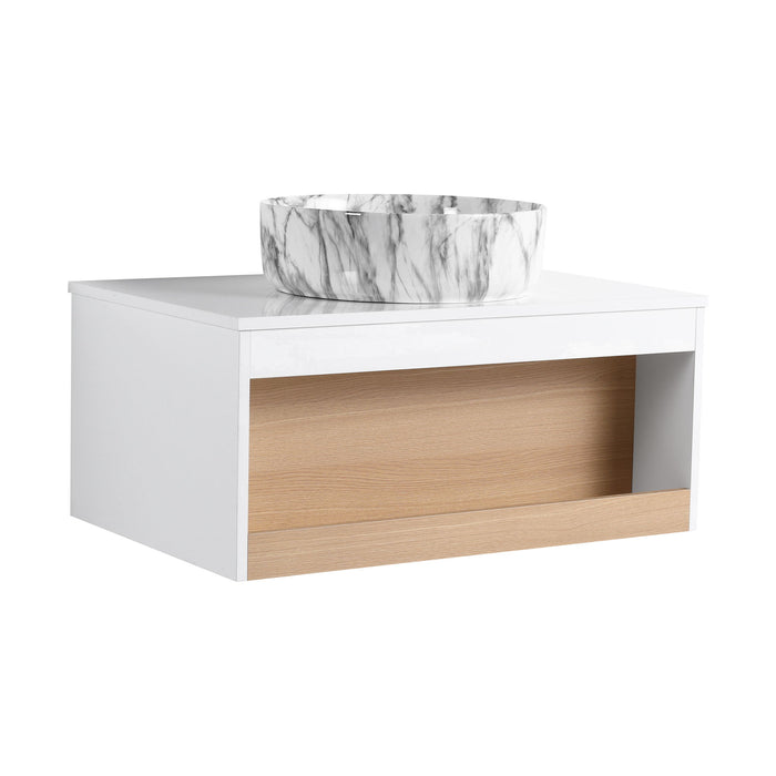 Floating Bathroom Vanity With Vessel Sink