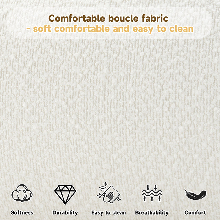 Upholstered Simple Modern Bedroom Bed With Curved Headboard