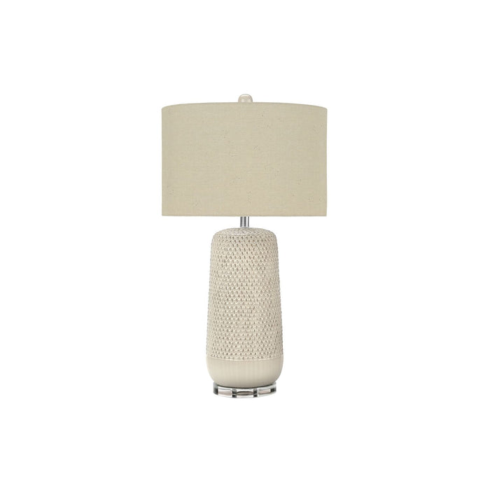 Contemporary Lighting, Table Lamp, Ceramic, Resin - Cream