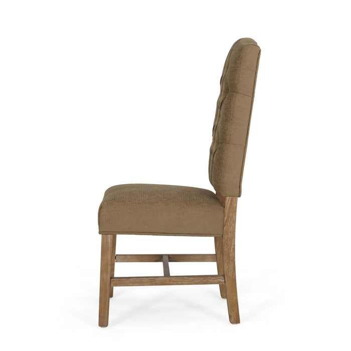 Elegant Dining Chair With Button Tufted Design