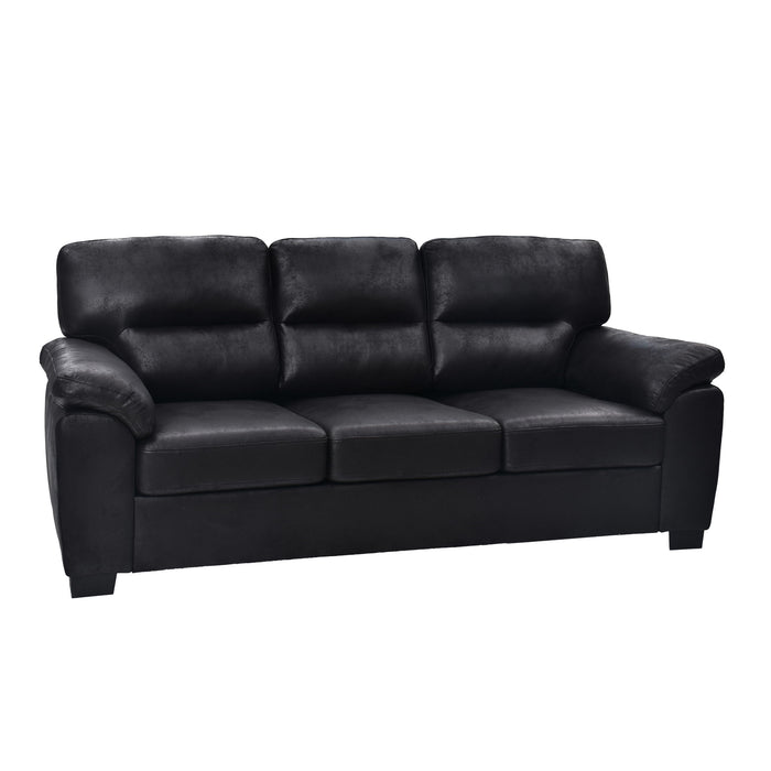 3 Seater Sofa With Padded Armrests And Triangular Leg