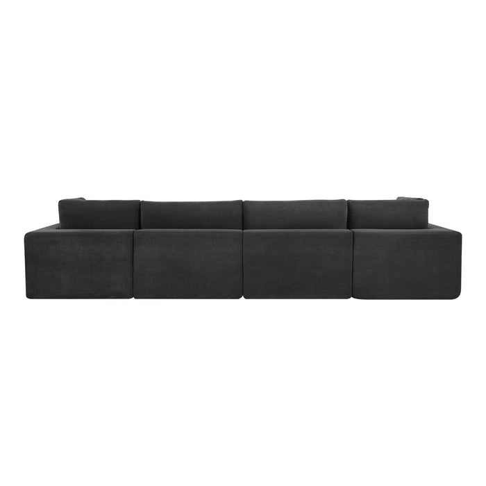 Custom Configuration Modular Sectional With Toss Pillows