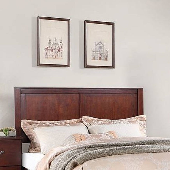 Bed With 2 Panel Headboard