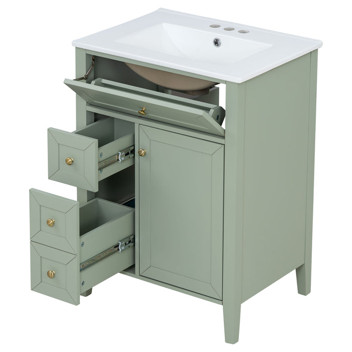 Bathroom Vanity With Sink, Soft Closing Cabinet