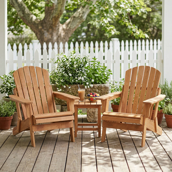 Oversize Outdoor Folding Adirondack Chair, Patio Chair For Garden