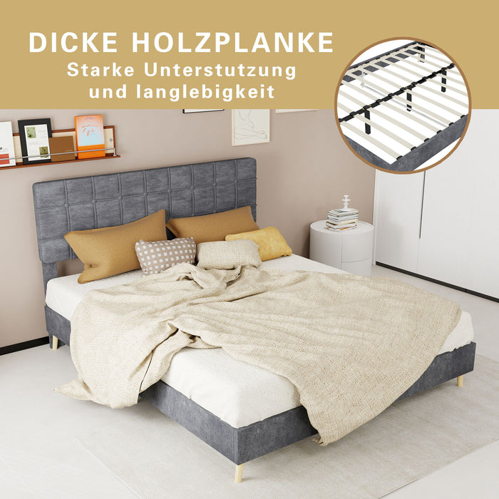 Yungan Lingge Minimalist Soft Pack Headboard Bed
