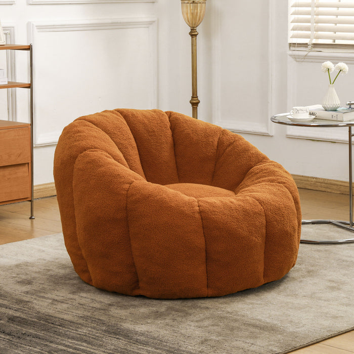 Bean Bag Chair, Lazy Sofa For Living Room - Orange