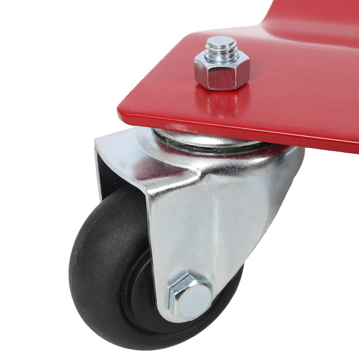 Heavy Duty Steel Vehicle Dollies With Brakes, 2500Lbs Capacity