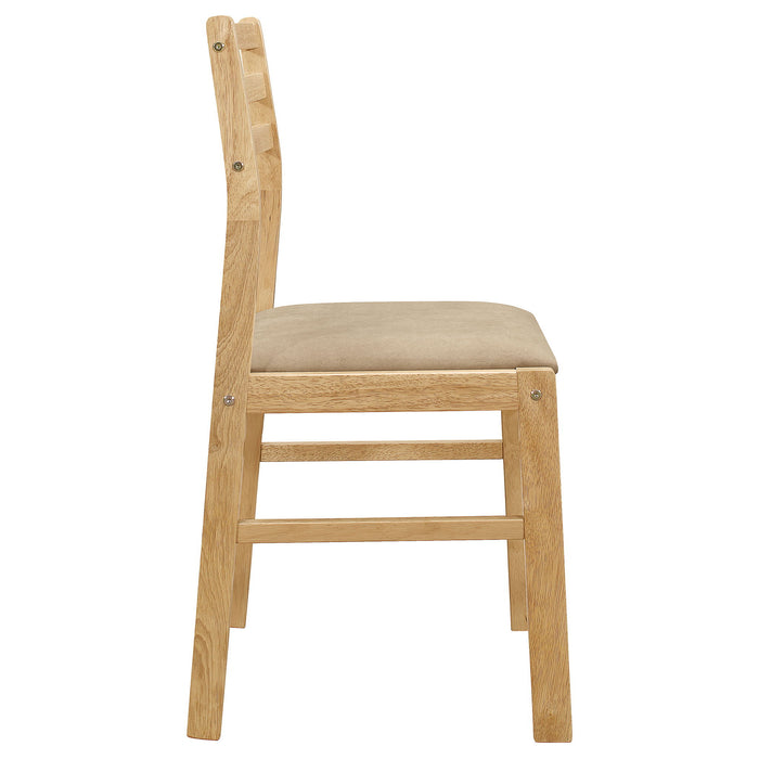 3 Piece Dining Set With Drop Leaf Table And Upholstered Chairs