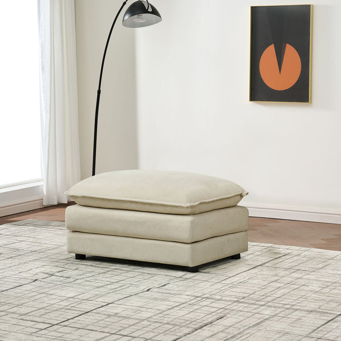 Modular Ottoman Style Deep Seat Sofa With Cushions