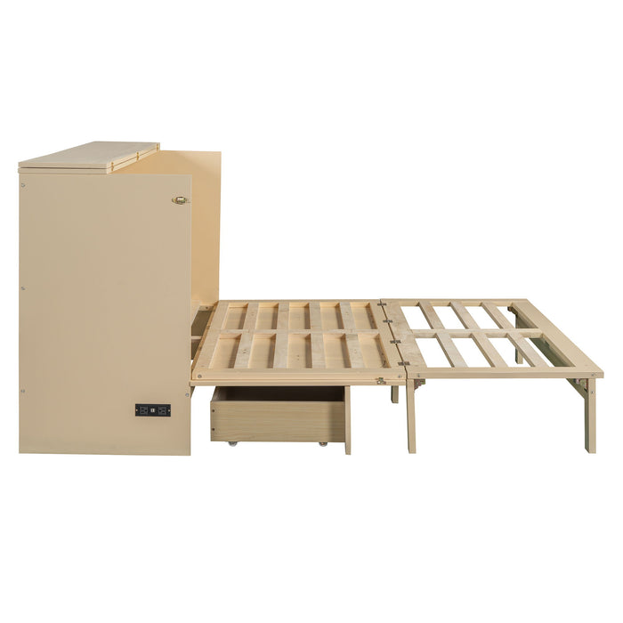 Murphy Bed With Large Drawers