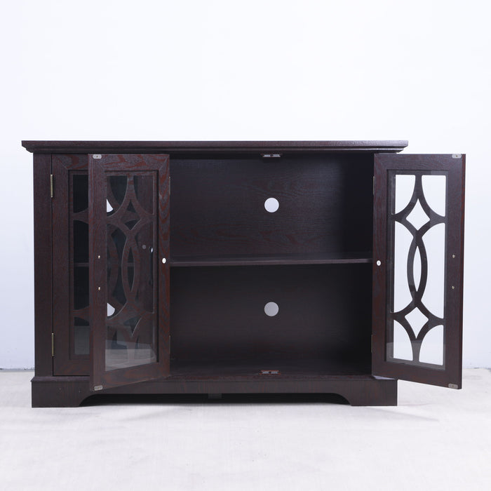 Spacious Sideboard With 3 Doors - Ox Blood Red