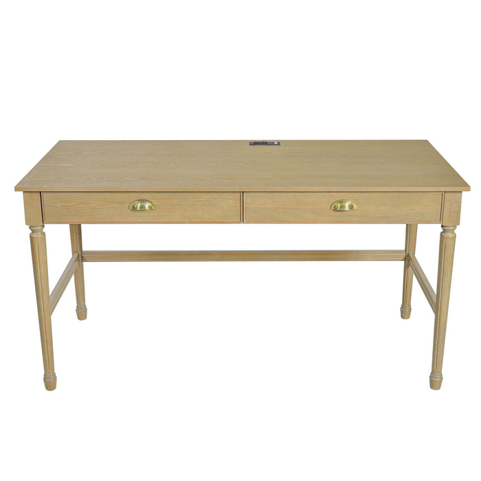 Modern Writing Desk With Drawers For Home Office