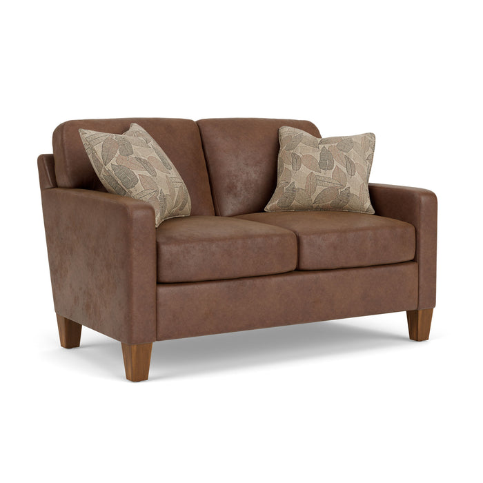 Moxy - Fabric Loveseat With Straight Track Arms