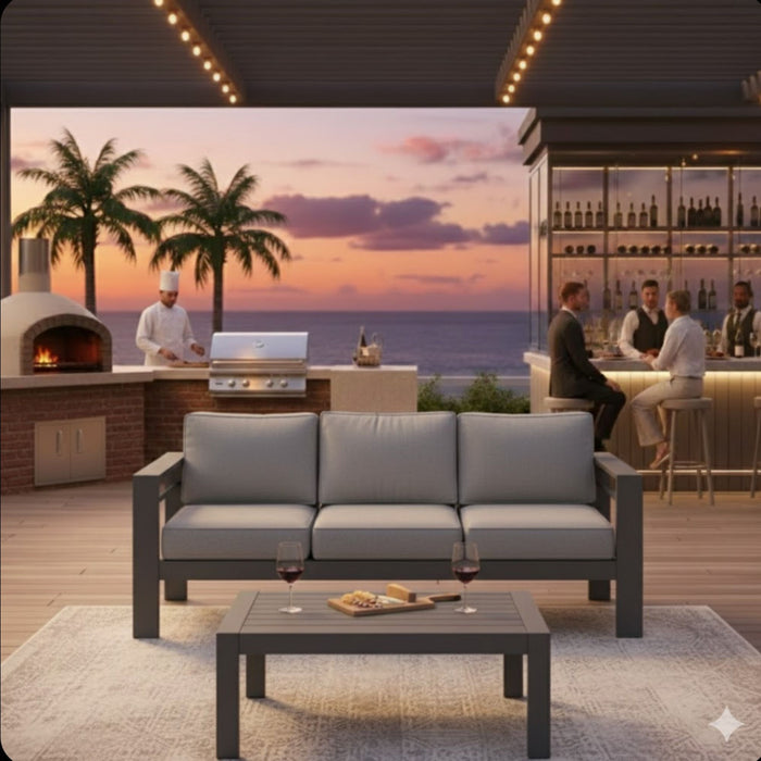 Outdoor Patio Set All-Weather With Thick Cushions