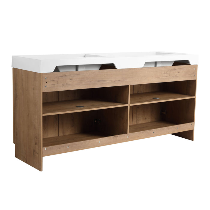 Freestanding Bathroom Vanity & Soft Close Cabinet Doors, Excluding Sink