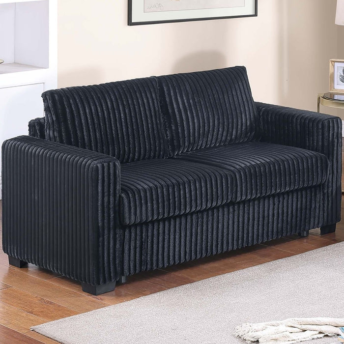 Modern Style 2 Piece Sofa Set With Cup Holders & Charging Port