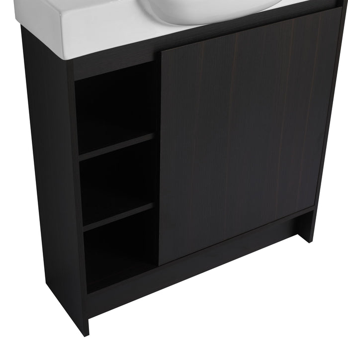 Freestanding Bathroom Vanity With Sink, Soft Close Door