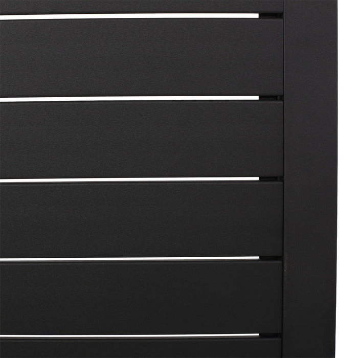 Aluminum And Rattan Chat Set, Outdoor Patio Set Includes Rattan Dining Chair Set Of 2 And C Shaped Side Table - Dark Brown