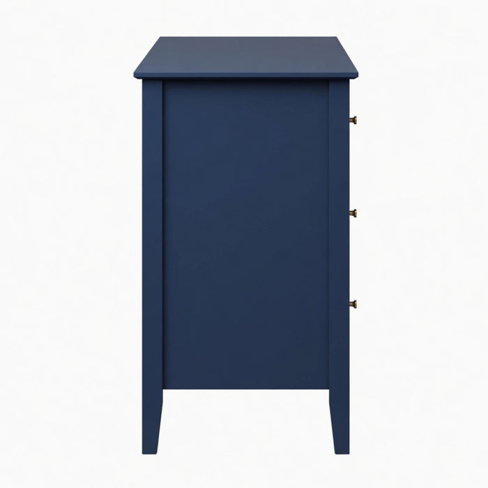 Modern 6 Drawer Fluted Dresser