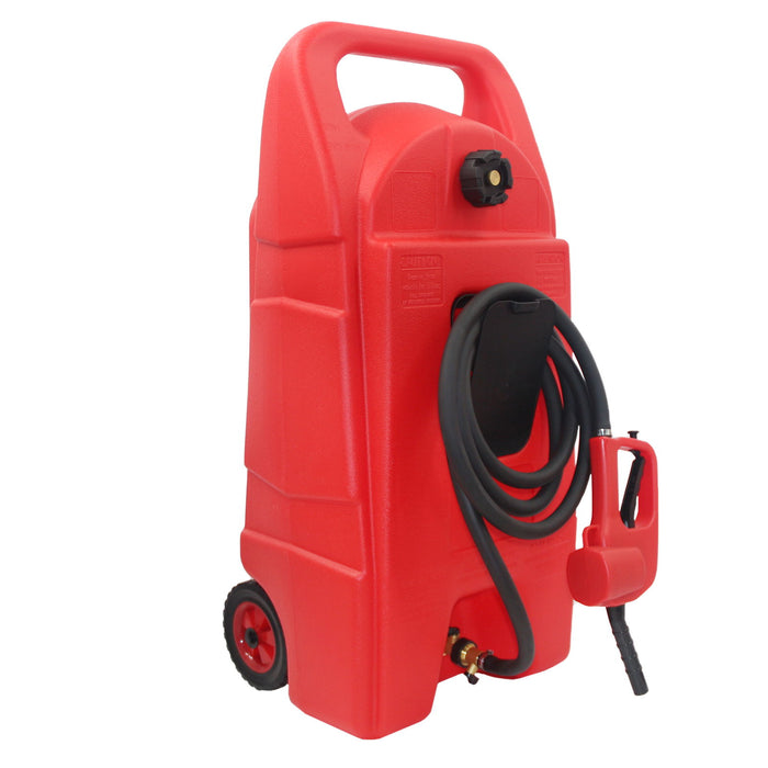 Gas Caddy With Wheels, Fuel Transfer Tank, Gasoline Diesel Can