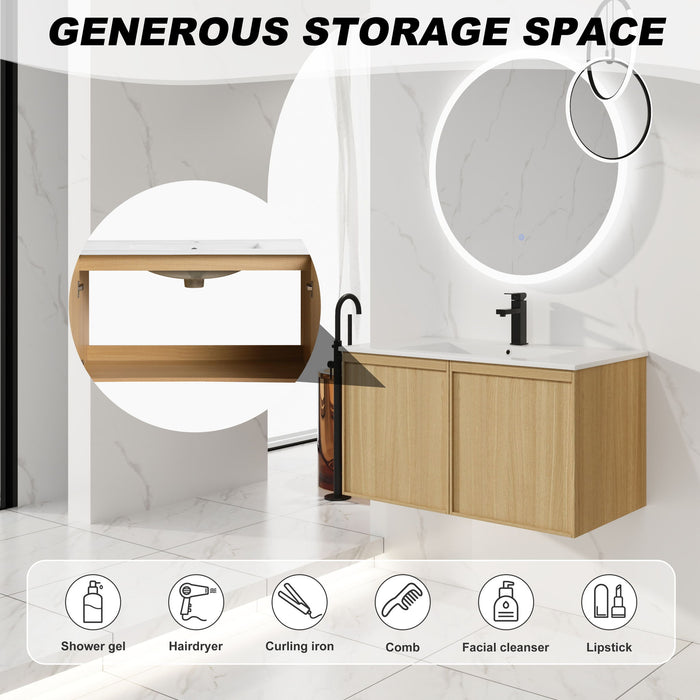 Floating Bathroom Vanity With Sink Combo