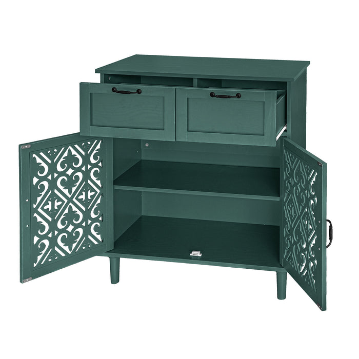 2 Door 2 Drawer Elegant Cabinet