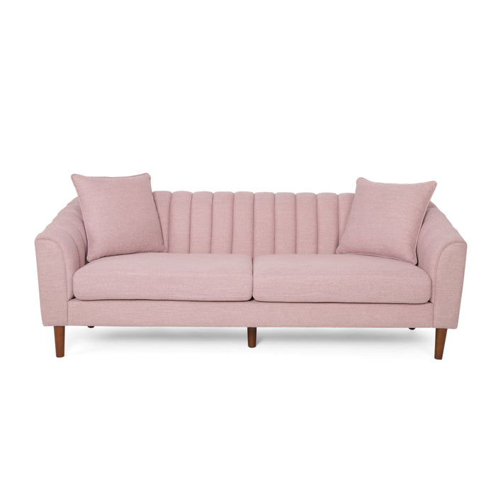 Contemporary 3 Seater Sofa With Plush Accents