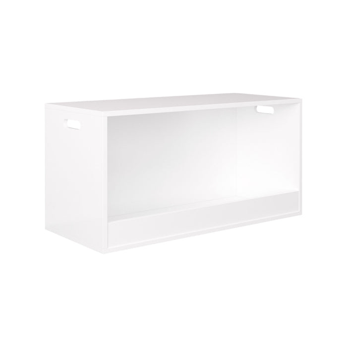 Open Toy Storage Box For Kids, Organizer Bin For Plush Toys, Books - White