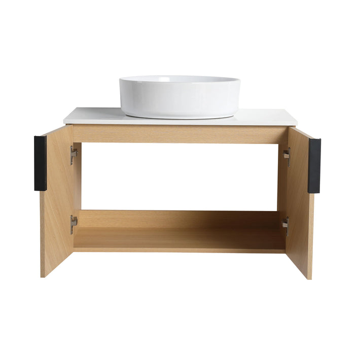 Wall Mounted Bathroom Vanity With Art Sink