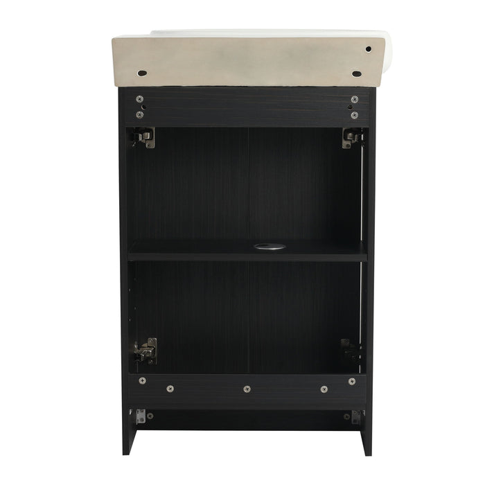 Freestanding Bathroom Vanity & Sink, Soft Close Doors