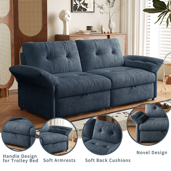 Sofa Bed, 2 In 1 Design For Living Rooms
