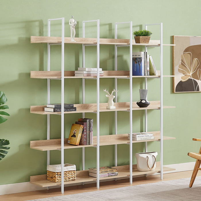 Vintage Industrial 5 Tier Bookcase