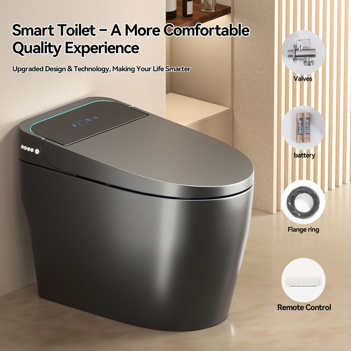 Smart Bidet Toilet With Auto Open / Close Seat