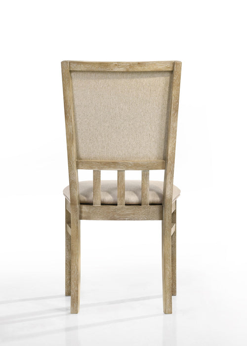 Brutus - Wide Dining Chair (Set of 2) - Reclaimed Wheat