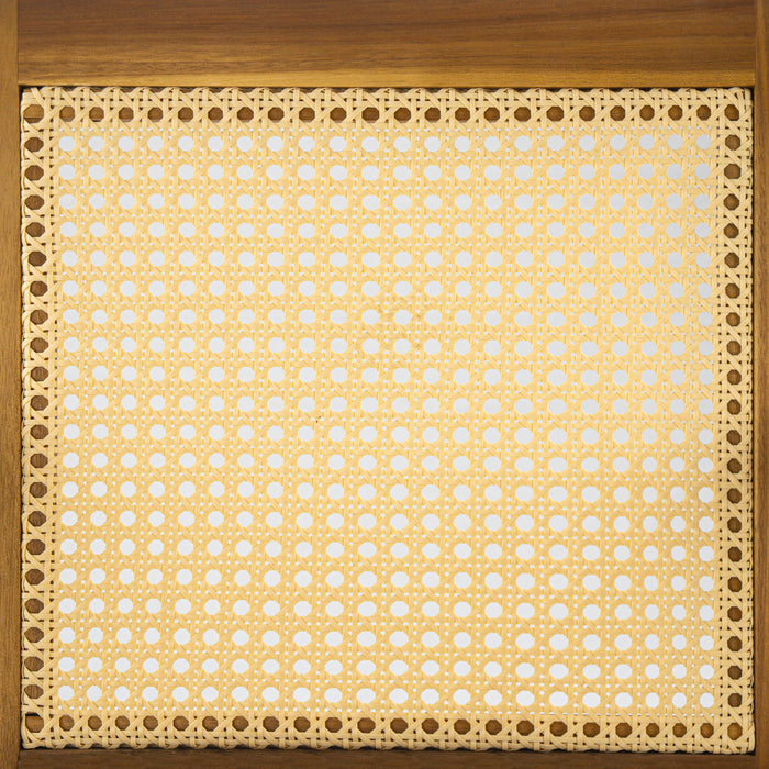 Preston - Outdoor Dining Chair With Cushion (Set of 2) - Teak / Beige