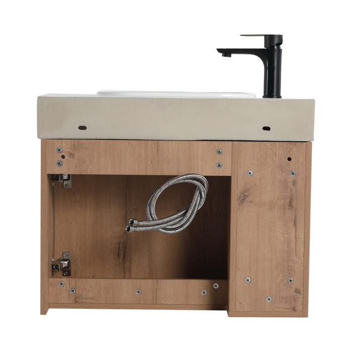 Sleek Design Freestanding Bathroom Vanity With Sink, Soft Close Door