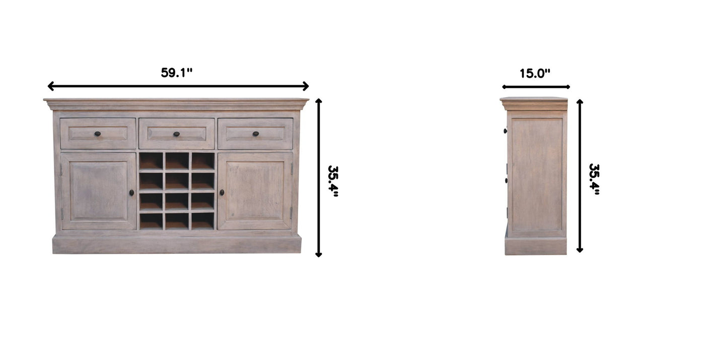 Wine Storage Unit - Gray Ash