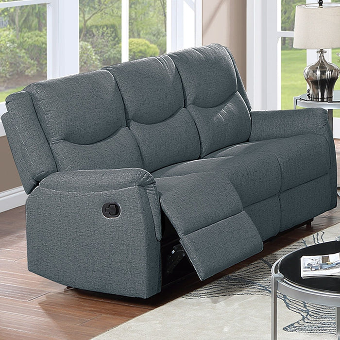 Modern Contemporary Style Recliner Sofa With Plush Armrest And Headrest