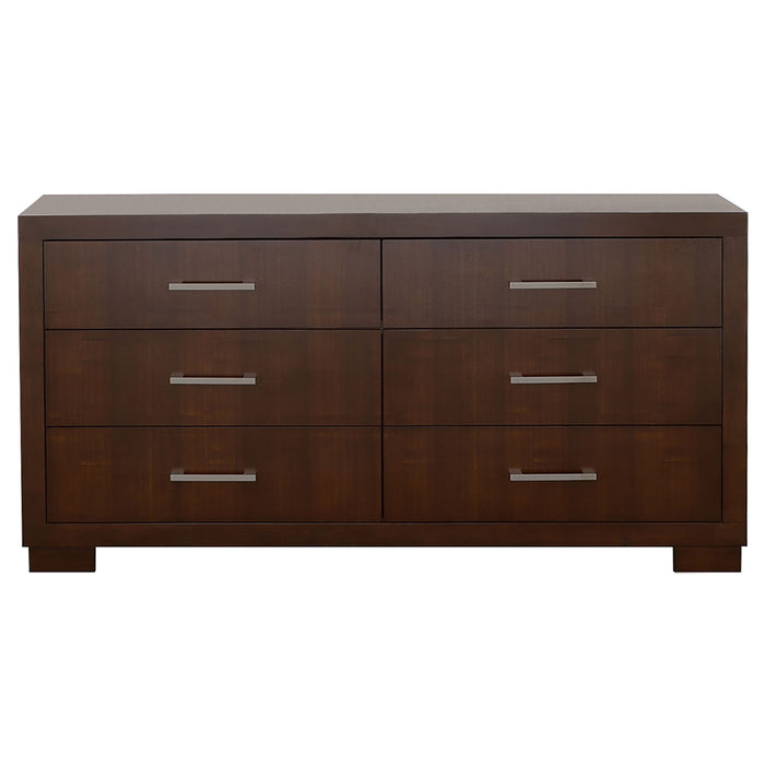 Polk - 6 Drawer Dresser - Cappuccino